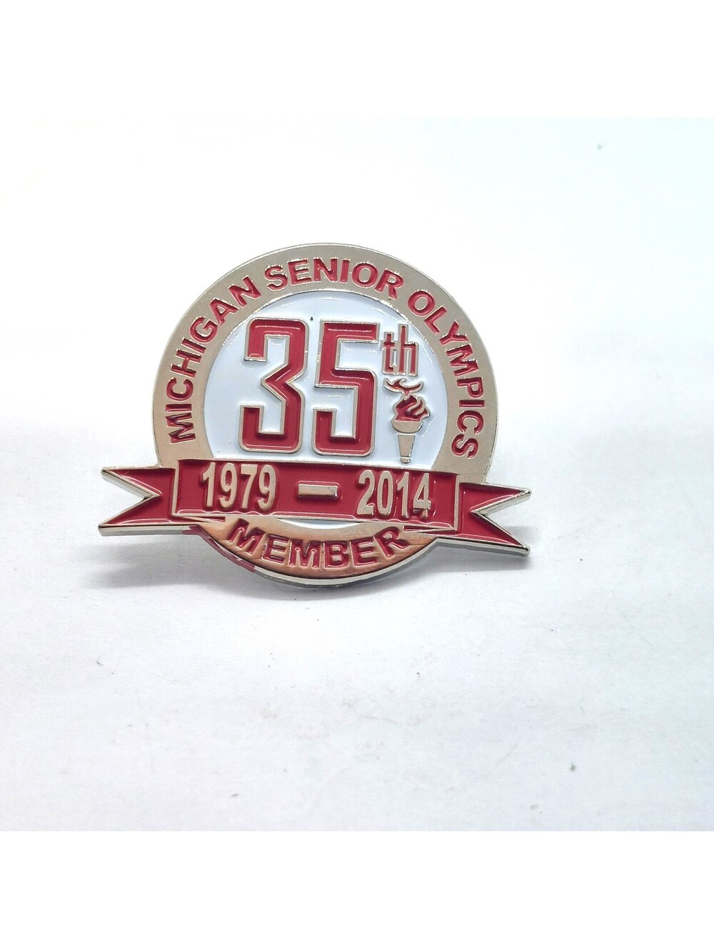 Michigan Senior Olympics 35th Anniversary Member Pin 1979-2014